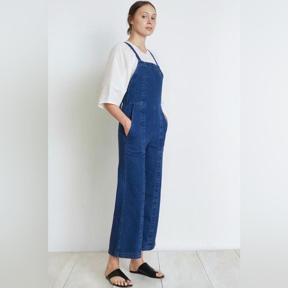 Apiece Apart Indigo Blue Denim Overalls